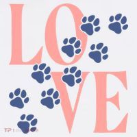 Love Paw Print Garment-Dyed Sweatshirt thumb 2