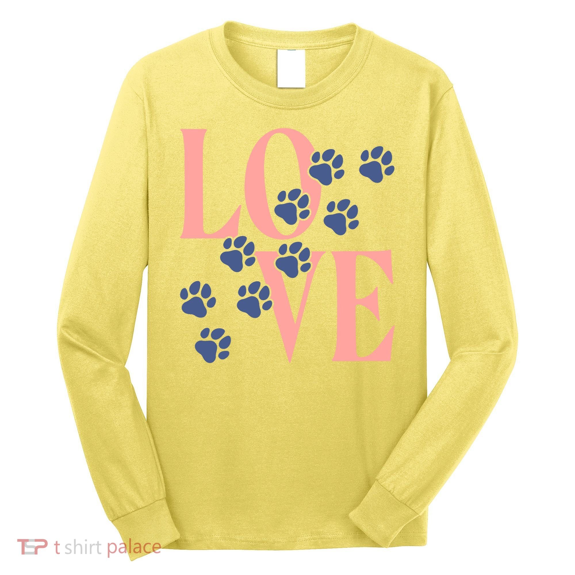 Love Paw Print Long Sleeve Shirt