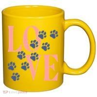 Love Paw Print 11oz C Handle Ceramic Mug thumb 0