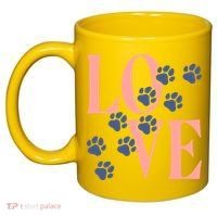 Love Paw Print 11oz C Handle Ceramic Mug thumb 2