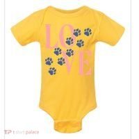 Love Paw Print Baby Bodysuit thumb 0