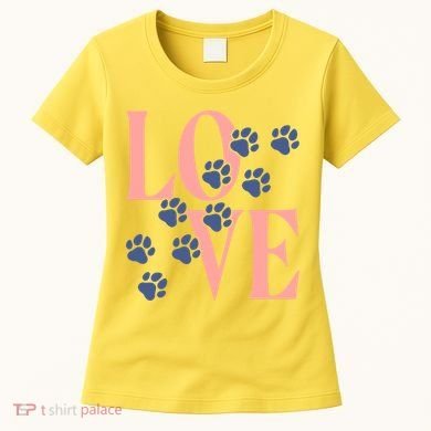 Love Paw Print Women's T-Shirt