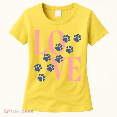 Love Paw Print Women's T-Shirt
