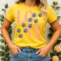 Love Paw Print Women's T-Shirt thumb 2