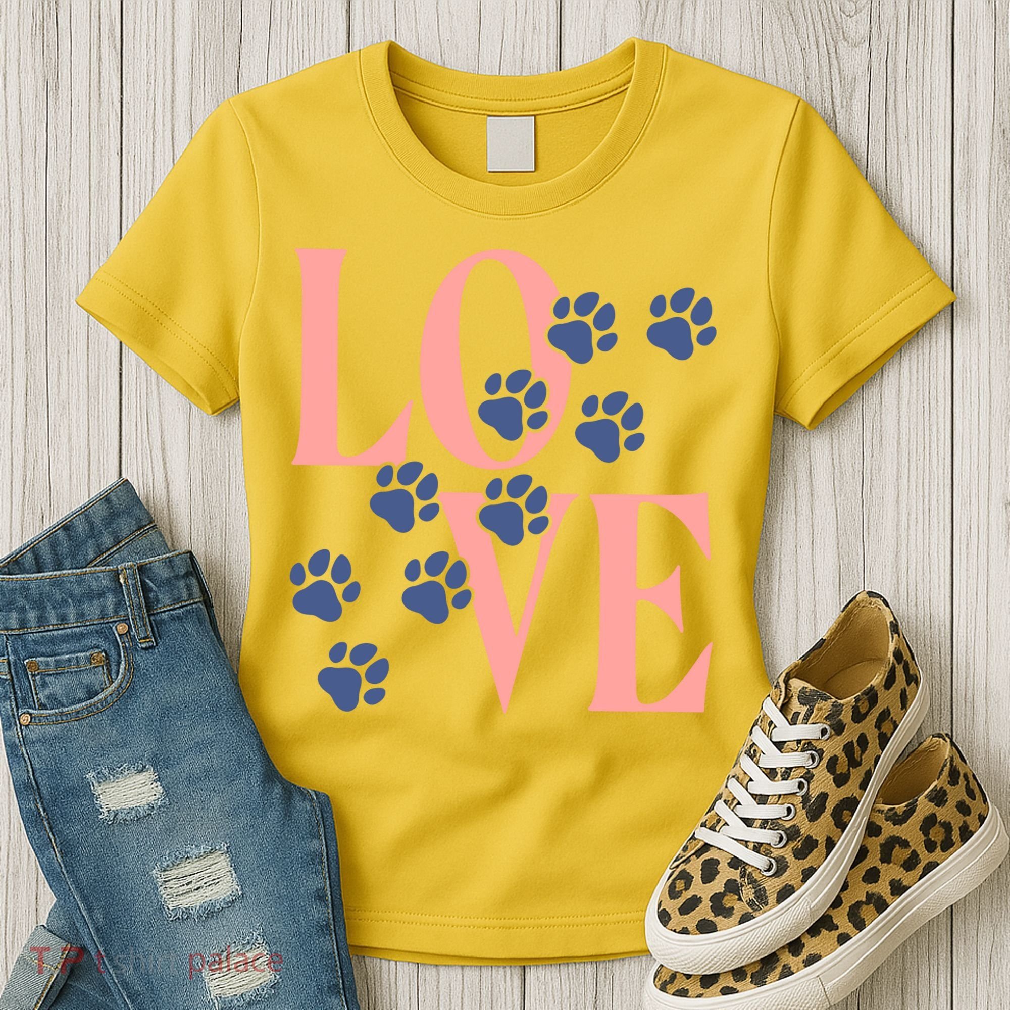 Love Paw Print Women's T-Shirt