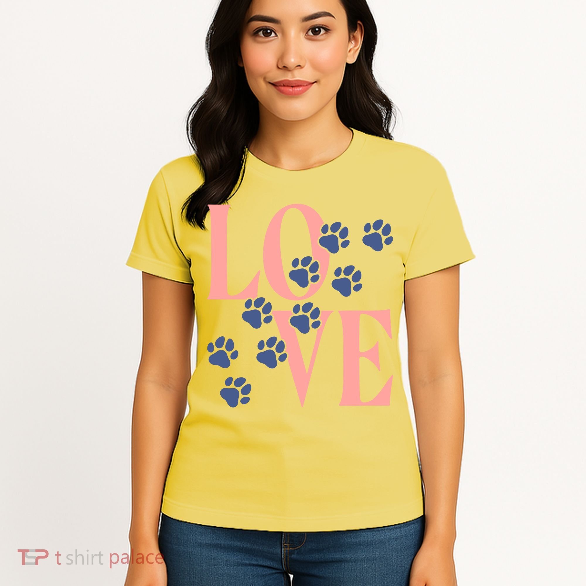 Love Paw Print Women's T-Shirt