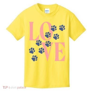 Love Paw Print Kids T-Shirt