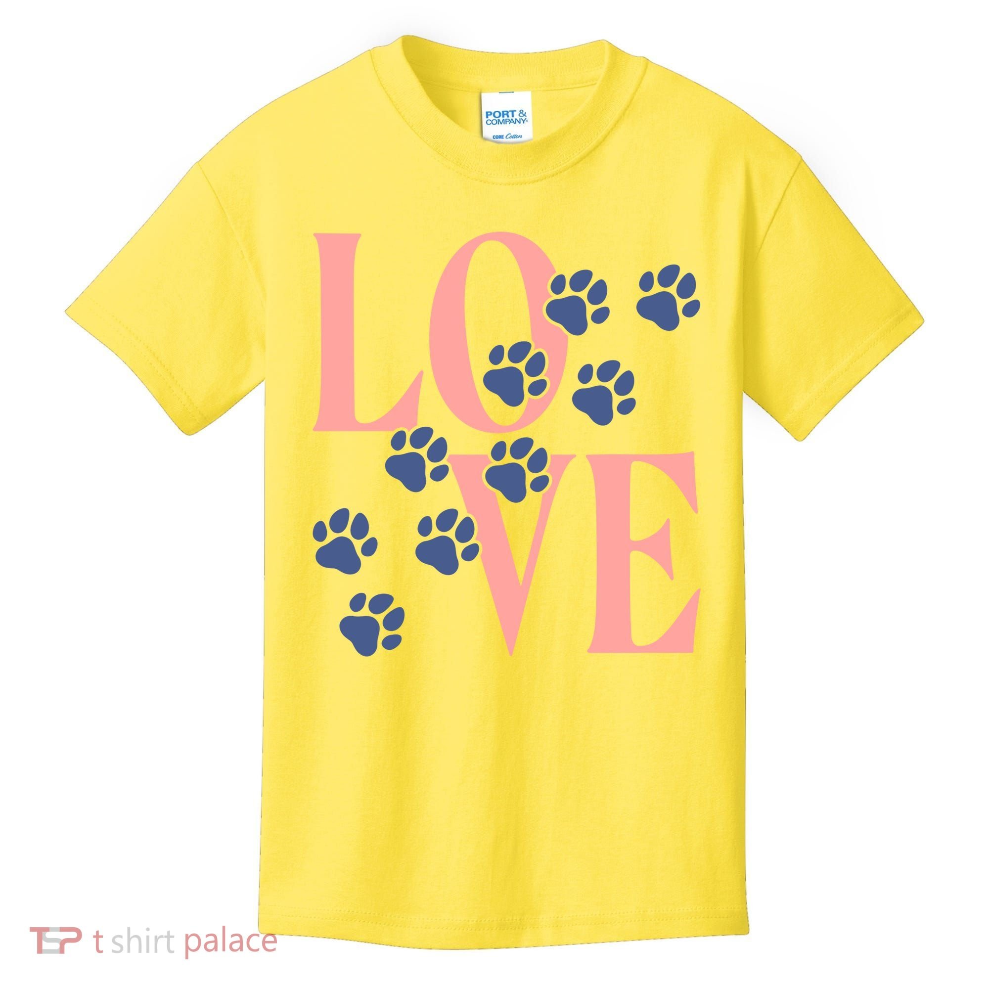 Love Paw Print Kids T-Shirt