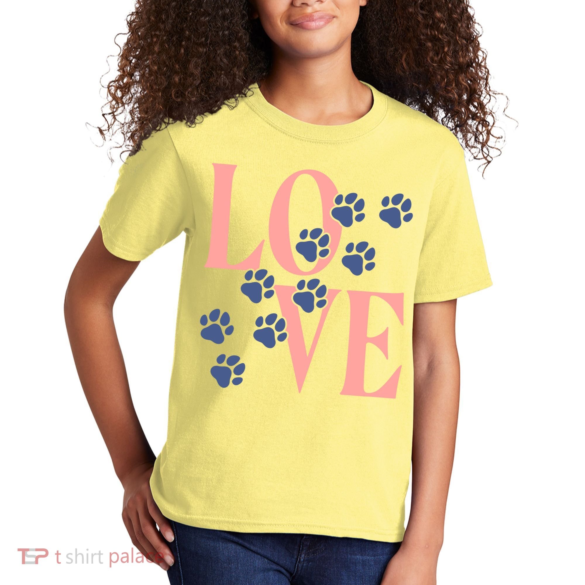 Love Paw Print Kids T-Shirt