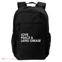 Love Peace & Latke Grease Funny Hanukkah Backpack thumb 0