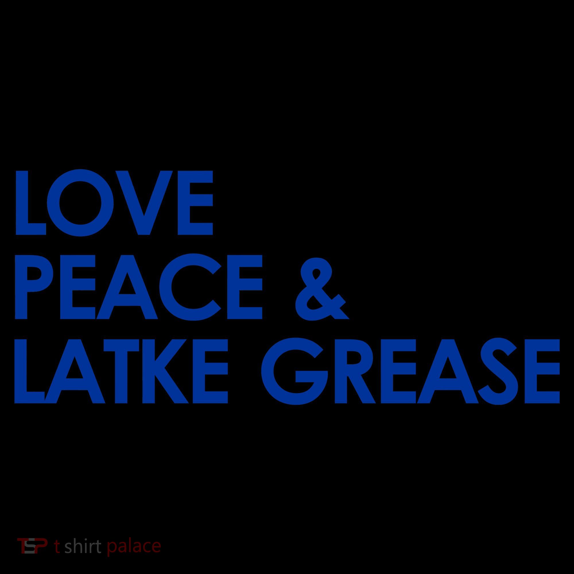 Love Peace & Latke Grease Funny Hanukkah Coffee Mug