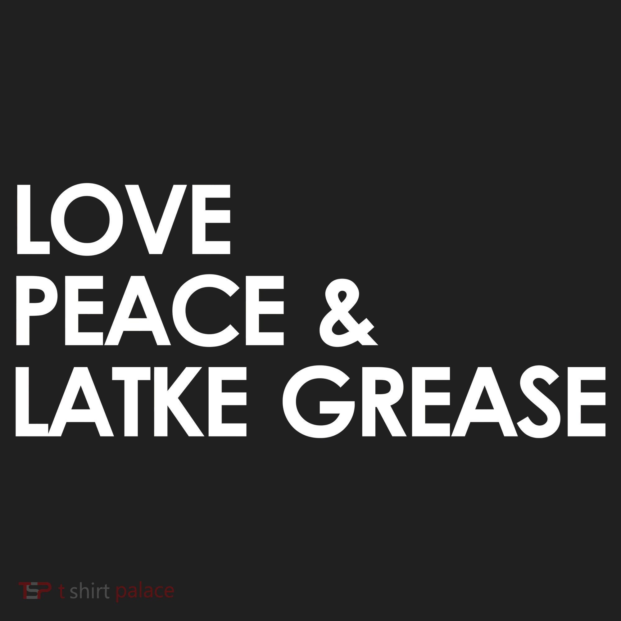 Love Peace & Latke Grease Funny Hanukkah Tumbler