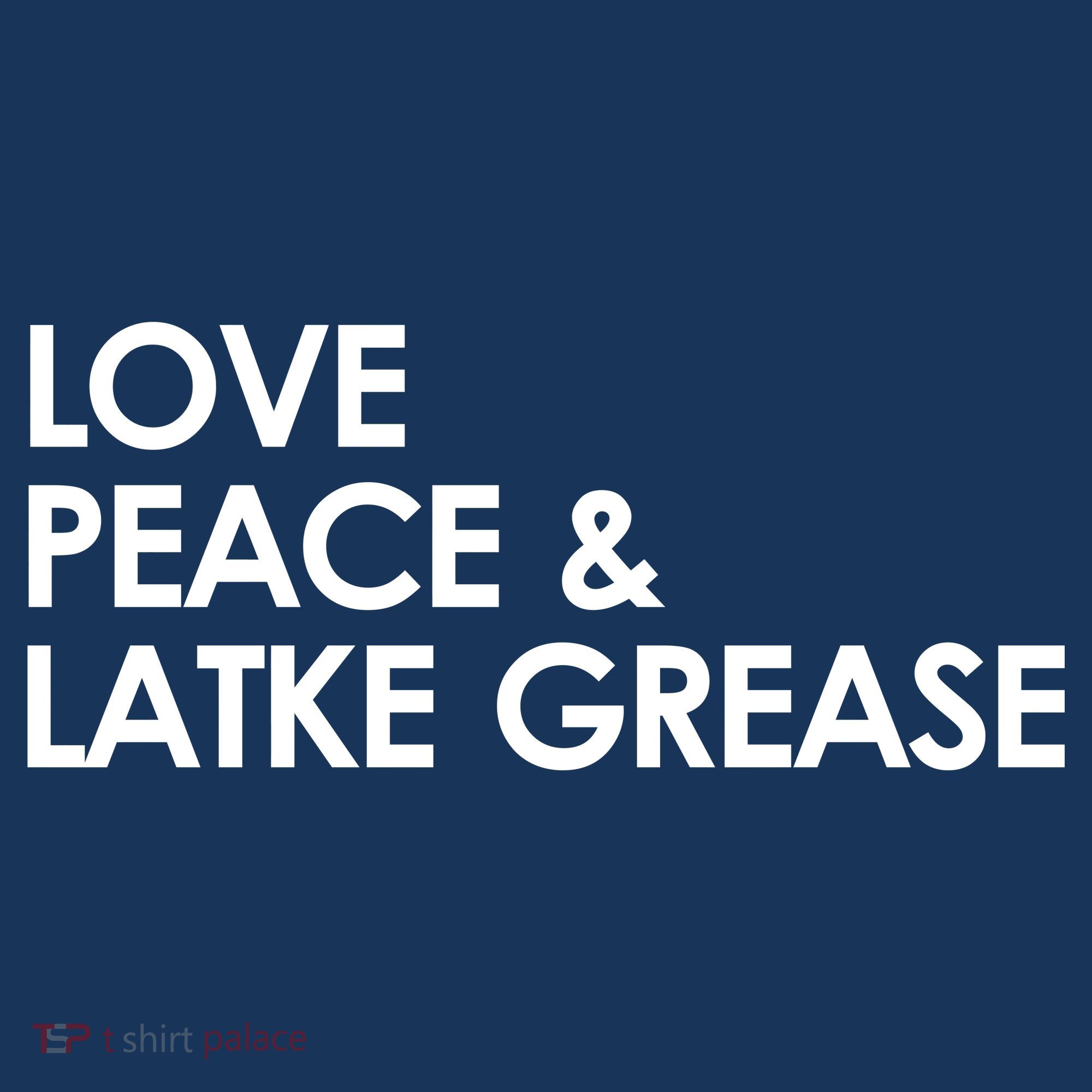Love Peace & Latke Grease Funny Hanukkah Baby Bodysuit