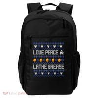 Love Peace & Latke Grease Hanukkah Ugly Backpack thumb 0