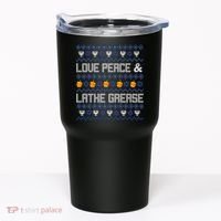 Love Peace & Latke Grease Hanukkah Ugly Tumbler thumb 0