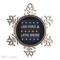 Love Peace & Latke Grease Hanukkah Ugly Ornament thumb 0