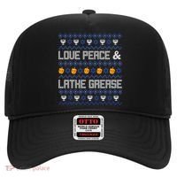 Love Peace & Latke Grease Hanukkah Ugly Hat thumb 0