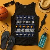 Love Peace & Latke Grease Hanukkah Ugly Tank Top thumb 4