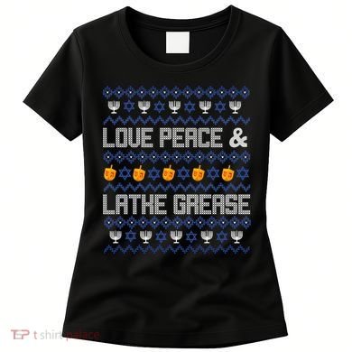 Love Peace & Latke Grease Hanukkah Ugly Women's T-Shirt