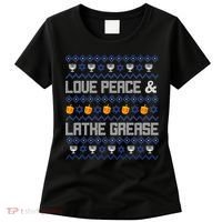 Love Peace & Latke Grease Hanukkah Ugly Women's T-Shirt thumb 0