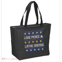 Love Peace & Latke Grease Hanukkah Ugly Tote Bag thumb 2