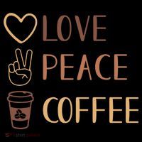 Love Peace Coffee Funny Hoodie thumb 7