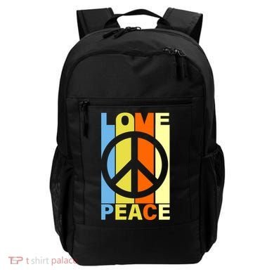 Love Peace Hippie Retro Backpack