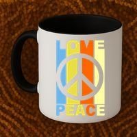 Love Peace Hippie Retro Coffee Mug thumb 2