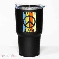 Love Peace Hippie Retro Tumbler thumb 0