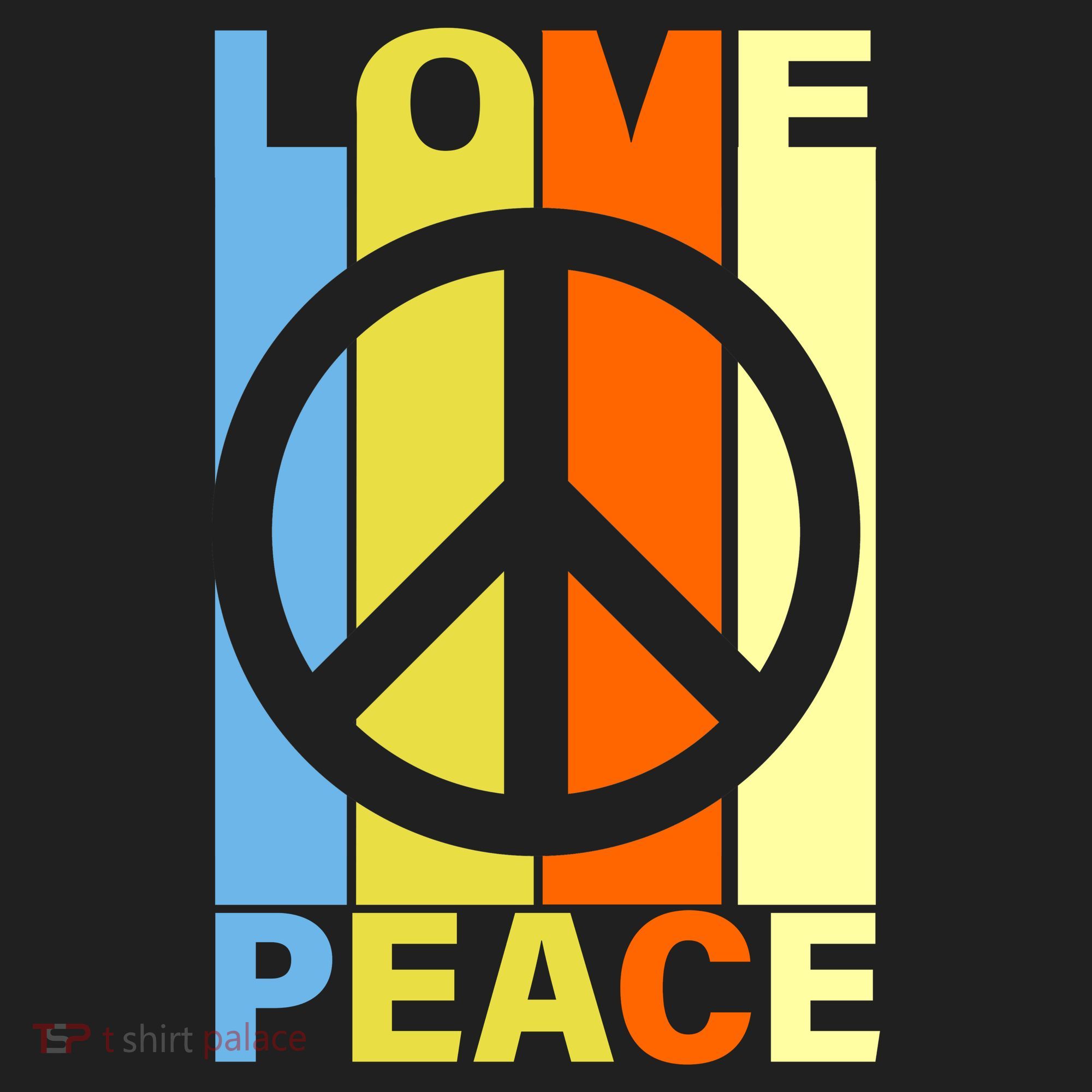 Love Peace Hippie Retro Tumbler