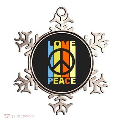 Love Peace Hippie Retro Ornament