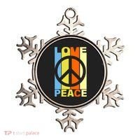Love Peace Hippie Retro Ornament thumb 0