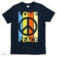 Love Peace Hippie Retro T-Shirt thumb 0