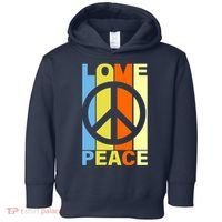 Love Peace Hippie Retro Toddler Hoodie thumb 0