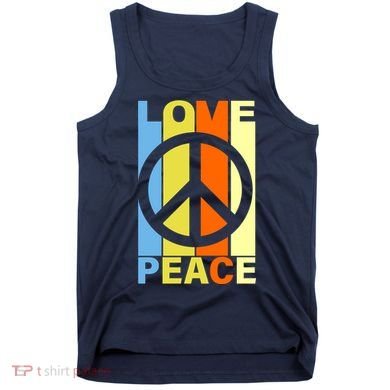 Love Peace Hippie Retro Tank Top