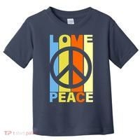 Love Peace Hippie Retro Toddler T-Shirt thumb 0