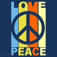 Love Peace Hippie Retro Toddler T-Shirt thumb 4