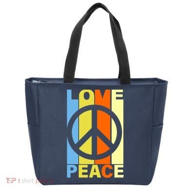 Love Peace Hippie Retro Bag