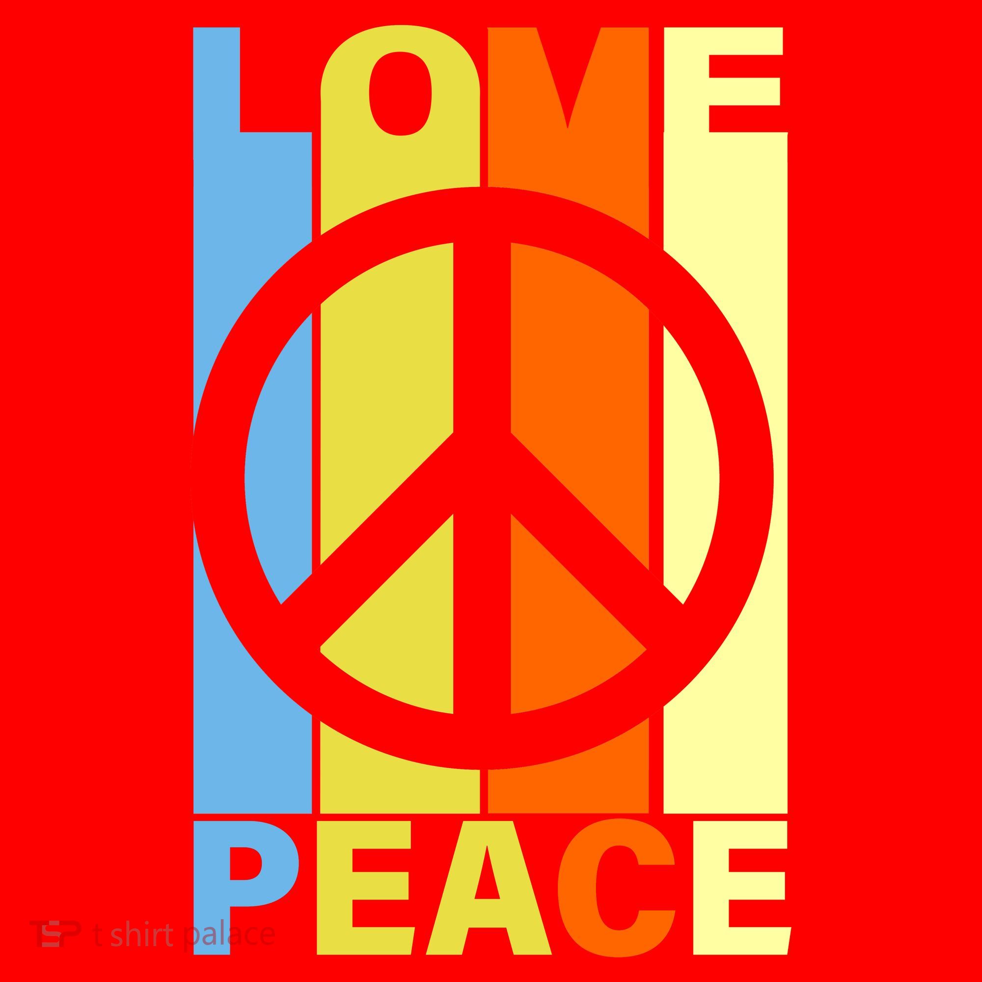 Love Peace Hippie Retro Santa Hat