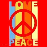 Love Peace Hippie Retro Santa Hat thumb 1