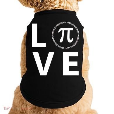 Love Pi Day 3.14 March 14th Math Geek Doggie Tank