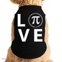 Love Pi Day 3.14 March 14th Math Geek Doggie Tank thumb 0