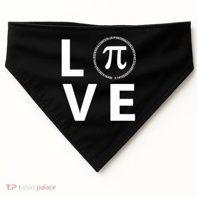 Love Pi Day 3.14 March 14th Math Geek USA-Made Doggie Bandana