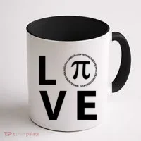 Love Pi Day 3.14 March 14th Math Geek Coffee Mug thumb 1