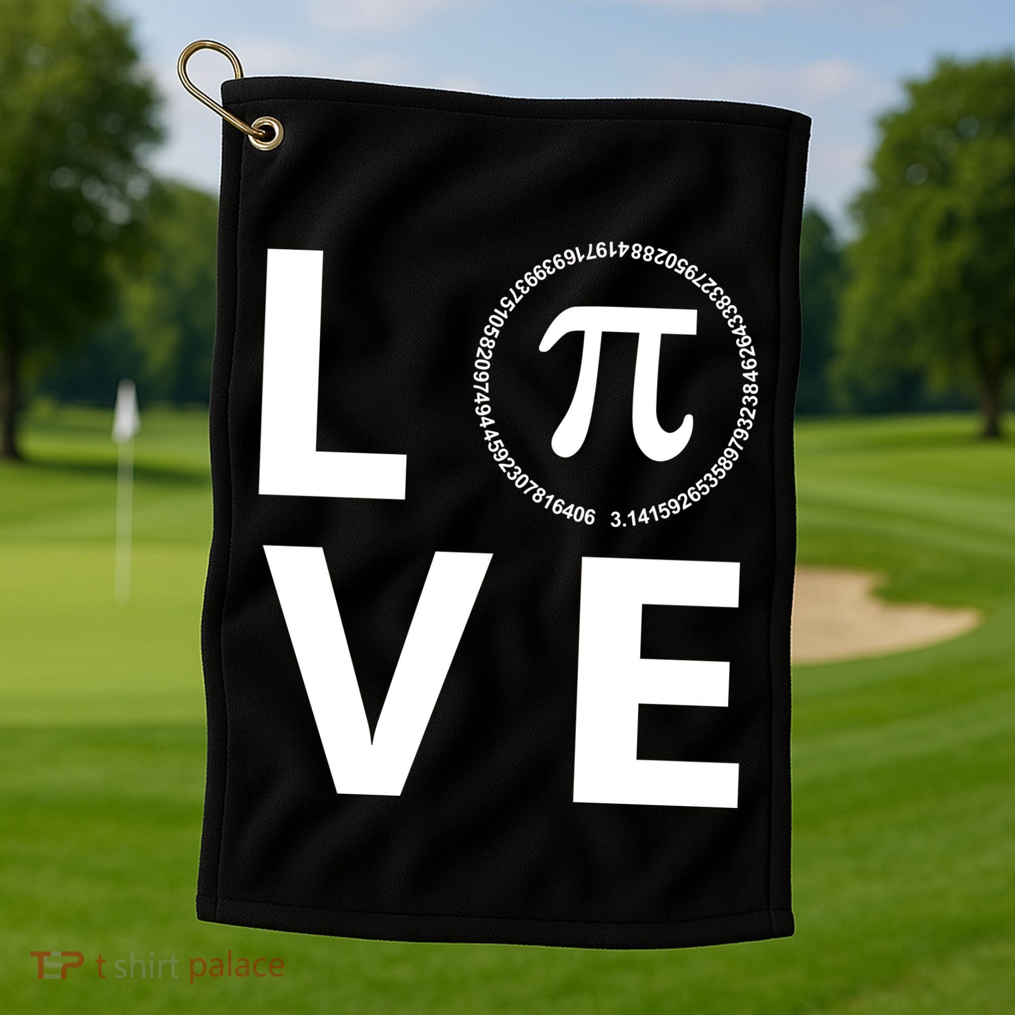 Love Pi Day 3.14 March 14th Math Geek Golf Towel