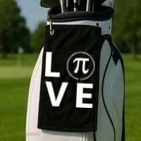 Love Pi Day 3.14 March 14th Math Geek Golf Towel thumb 2