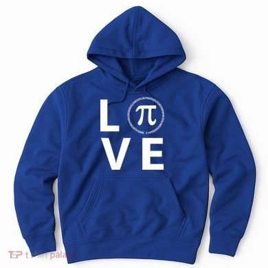 Love Pi Day 3.14 March 14th Math Geek Hoodie