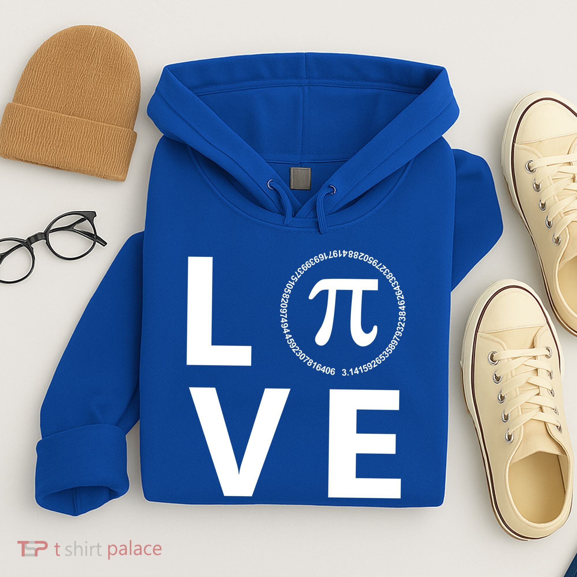 Love Pi Day 3.14 March 14th Math Geek Hoodie