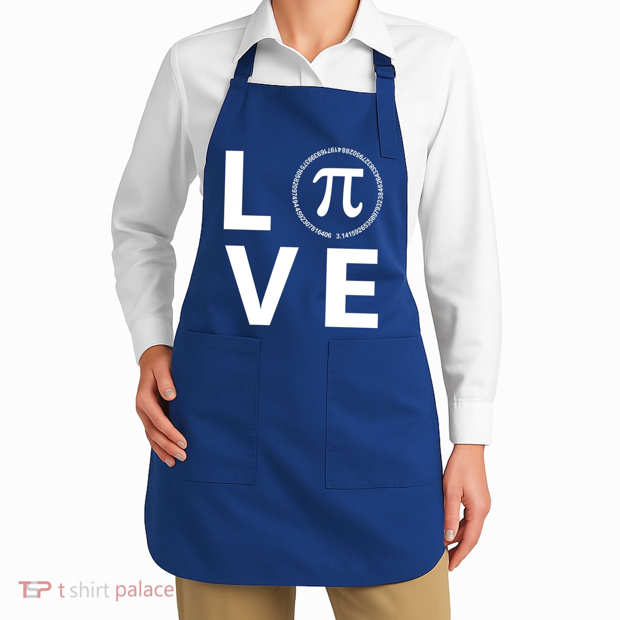 Love Pi Day 3.14 March 14th Math Geek Apron