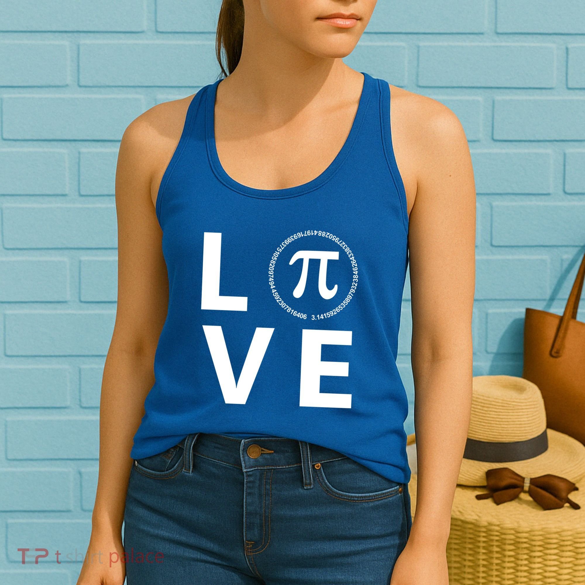Love Pi Day 3.14 March 14th Math Geek Women's Tank Top
